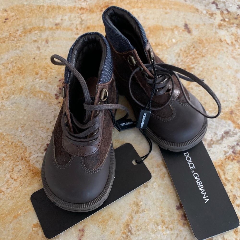Dolce and Gabbana toddler boots, brand new